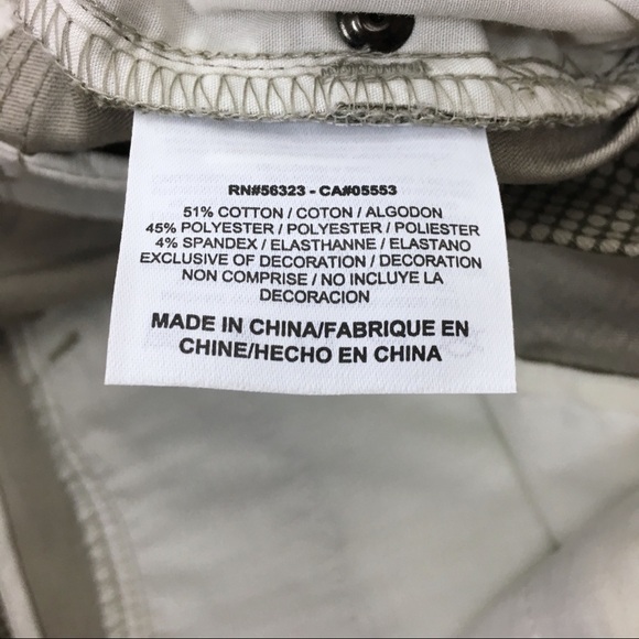 NIKE Golf Pants Sport Capri Crop Dri-Fit Cargo Pocket Cuffed Dots Stretch Size 4 - Picture 11 of 13